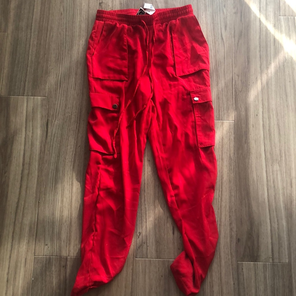 Red sport pants size 6 New with tags
